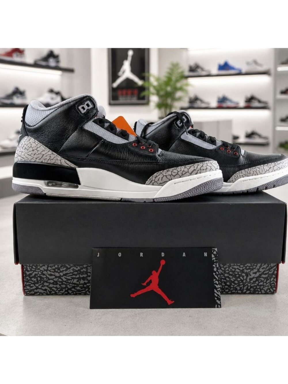 Nike Air Jordan Retro 3 III OG Mens 13 Black Cement  2024 HOF Fire QS DN3707-010
